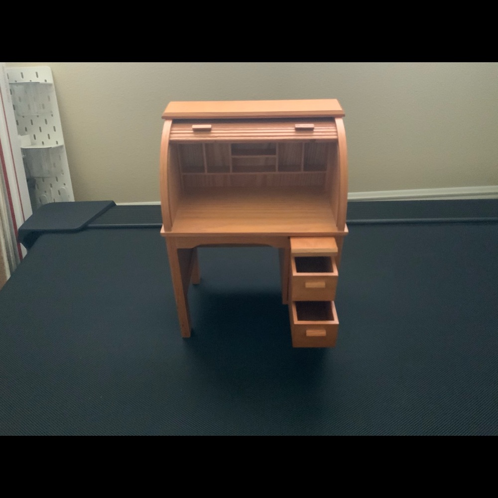 American girl doll wood desk